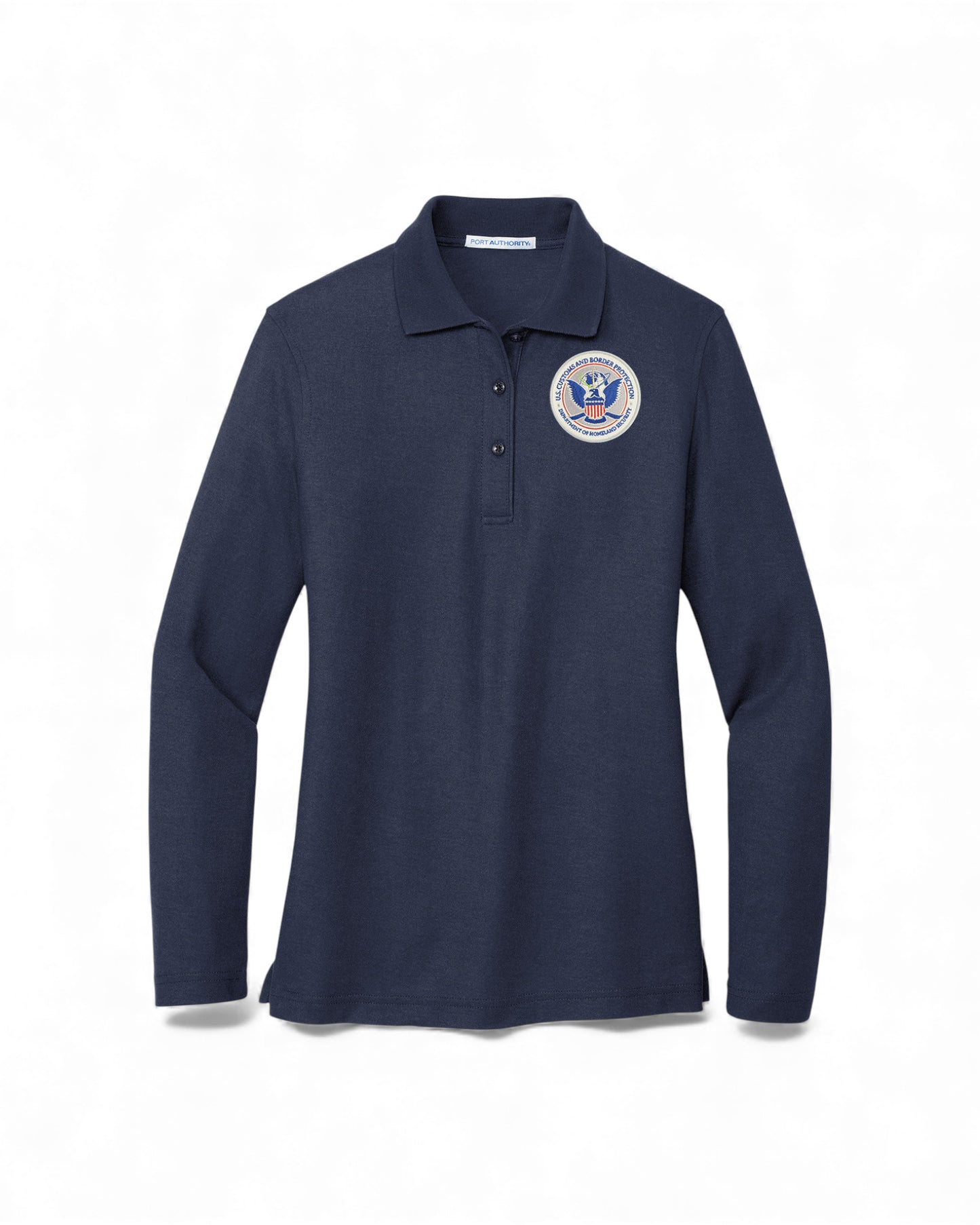 LADIES LONG SLEEVE CBP SEAL PORT AUTHORITY POLO - L500LS