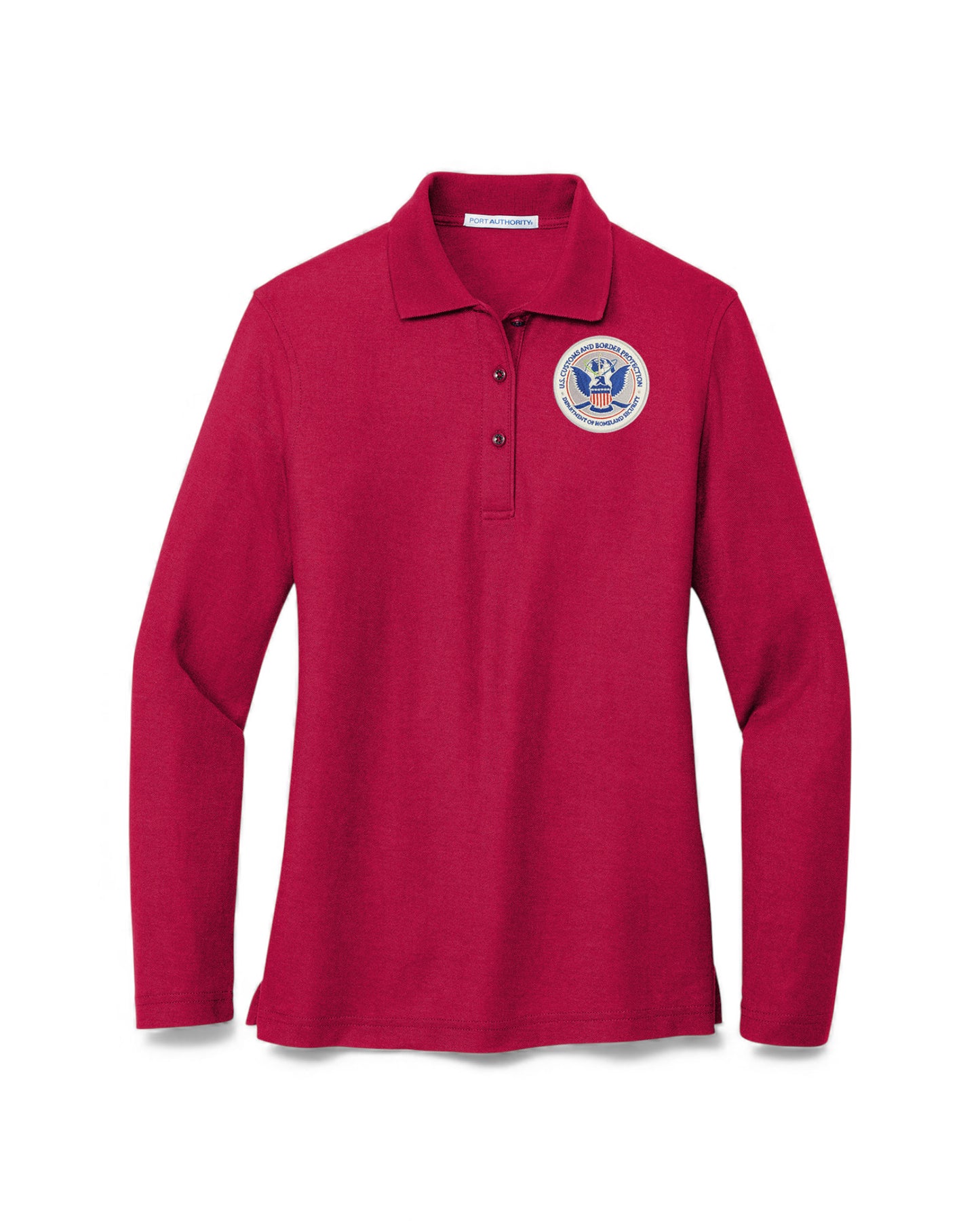 LADIES LONG SLEEVE CBP SEAL PORT AUTHORITY POLO - L500LS
