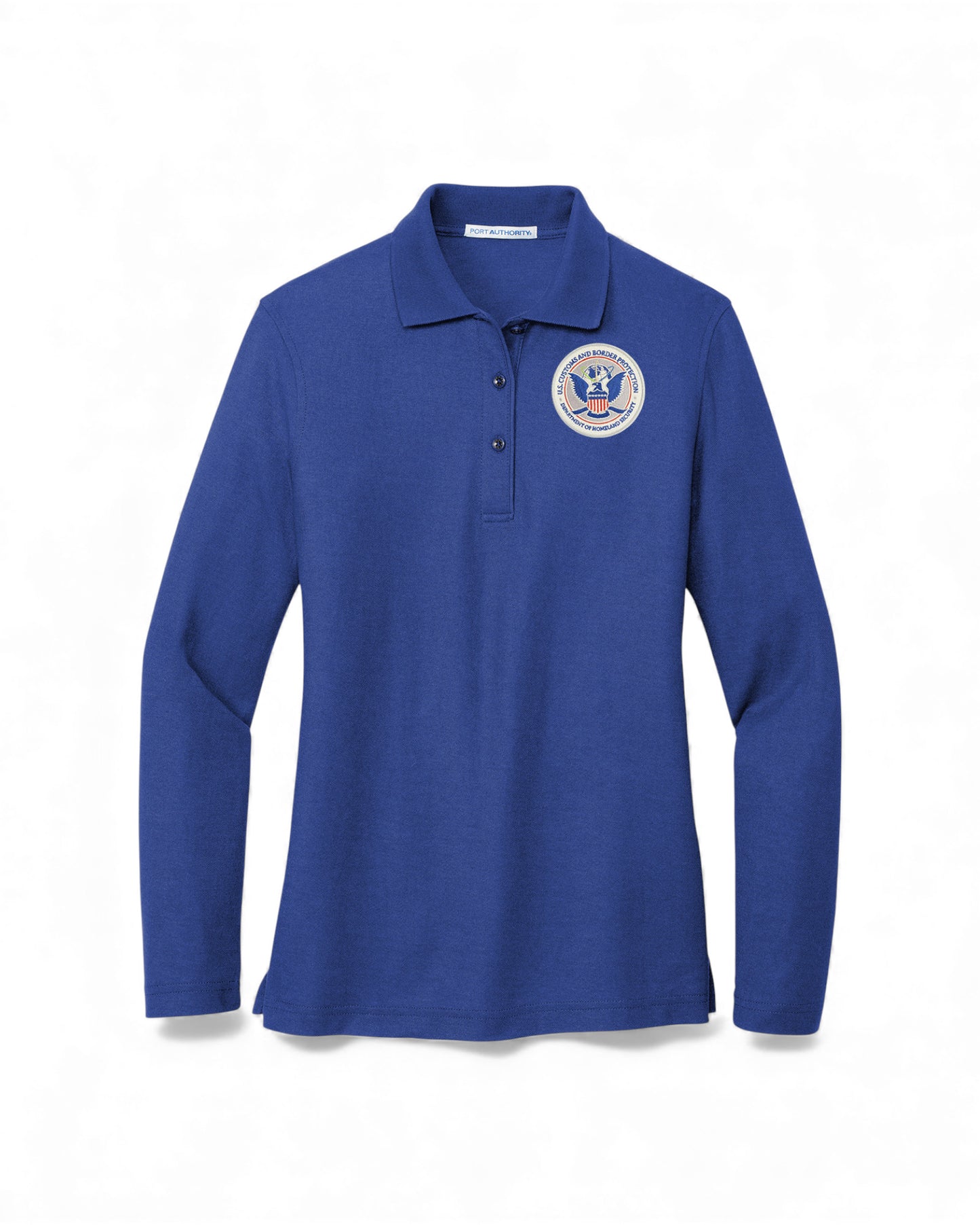 LADIES LONG SLEEVE CBP SEAL PORT AUTHORITY POLO - L500LS