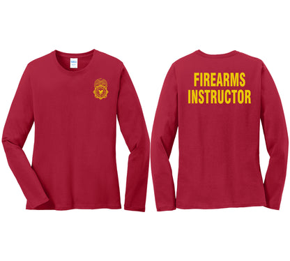 WOMEN'S VA OIG BADGE L/S CORE COTTON TEE-LPC54LS
