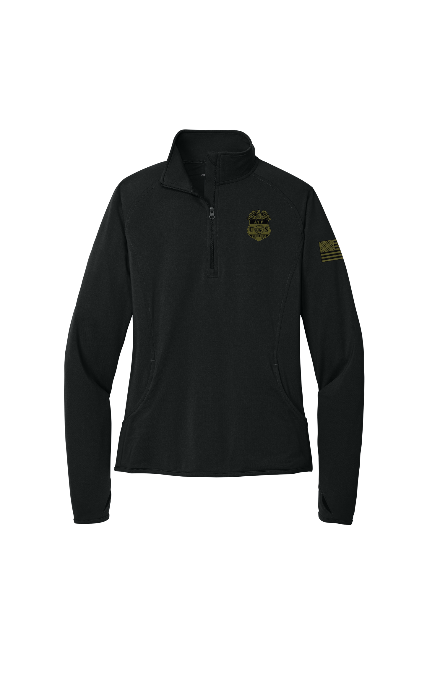 ATF LST850 BLACK WOMEN'S 1/4 ZIP PULLOVER
