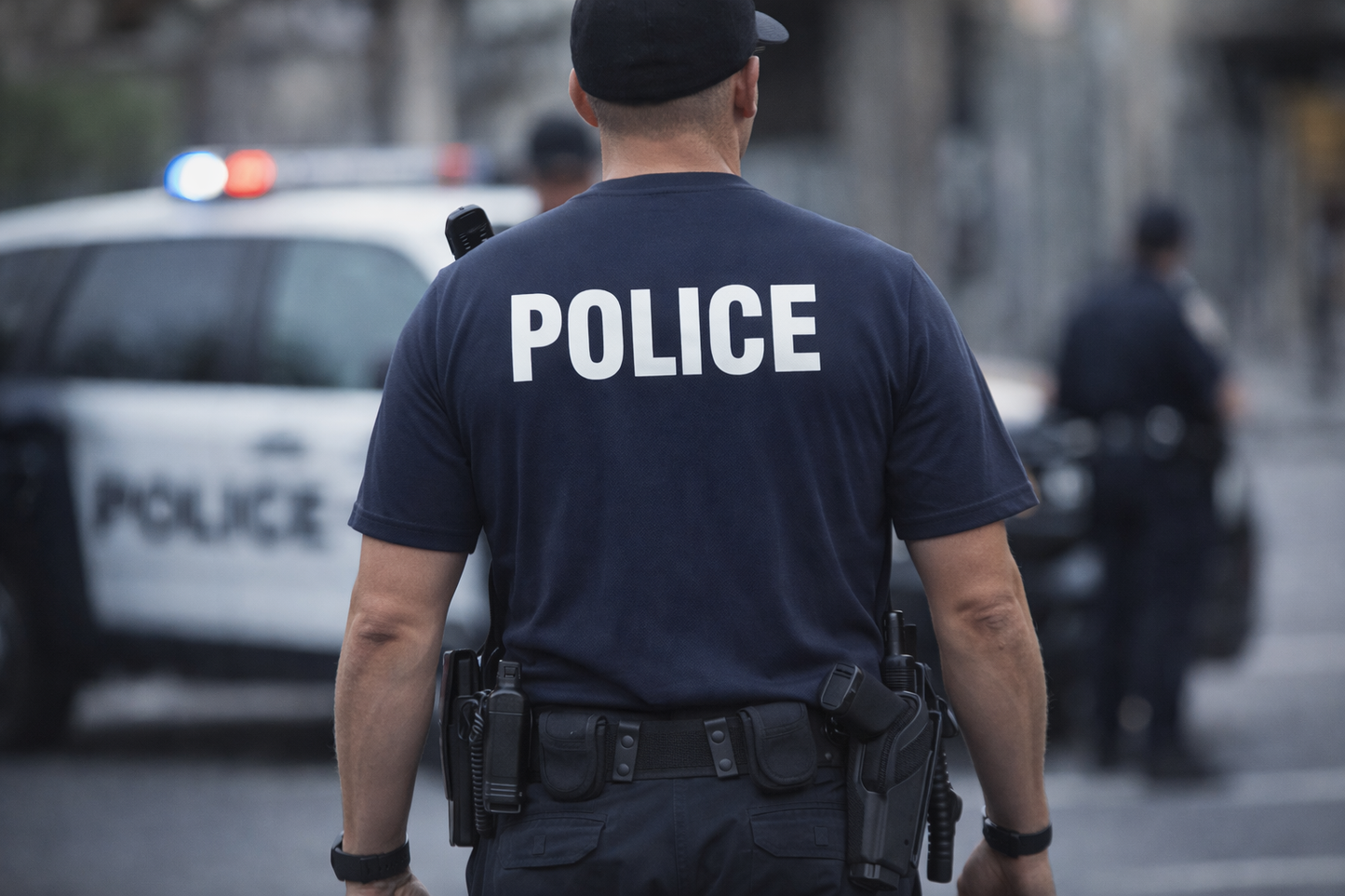 POLICE BACKPRINT PERFORMANCE AGENCY RAID T-SHIRT ST350