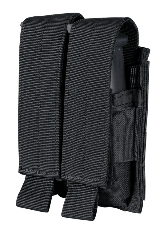 CONDOR DOUBLE PISTOL MAG POUCH - BLACK