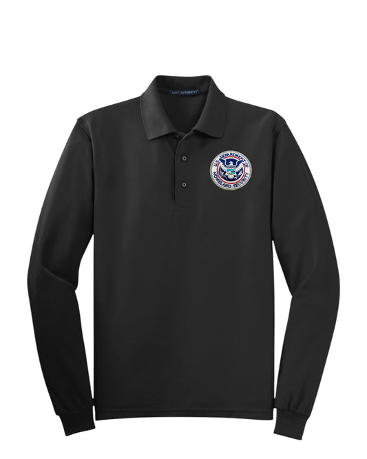 MEN'S LONG SLEEVE DHS SEAL PORT AUTHORITY POLO - K500LS