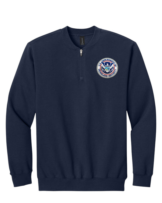 DHS SEAL GILDEN SOFTSTYLE MIDWEIGHT FLEECE 1/4 ZIP: SF008