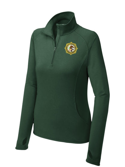 WOMEN'S BOP SPORT TEK 1/2 ZIP PULLOVER-LST850