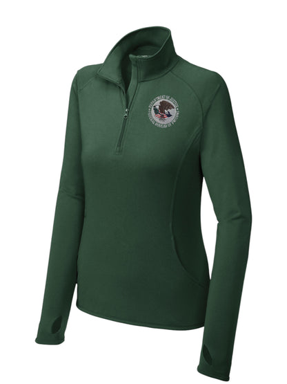 WOMEN'S BOP SPORT TEK 1/2 ZIP PULLOVER-LST850