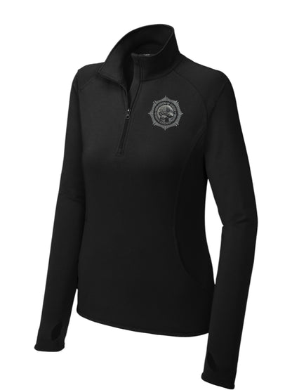WOMEN'S BOP SPORT TEK 1/2 ZIP PULLOVER-LST850