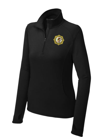 WOMEN'S BOP SPORT TEK 1/2 ZIP PULLOVER-LST850