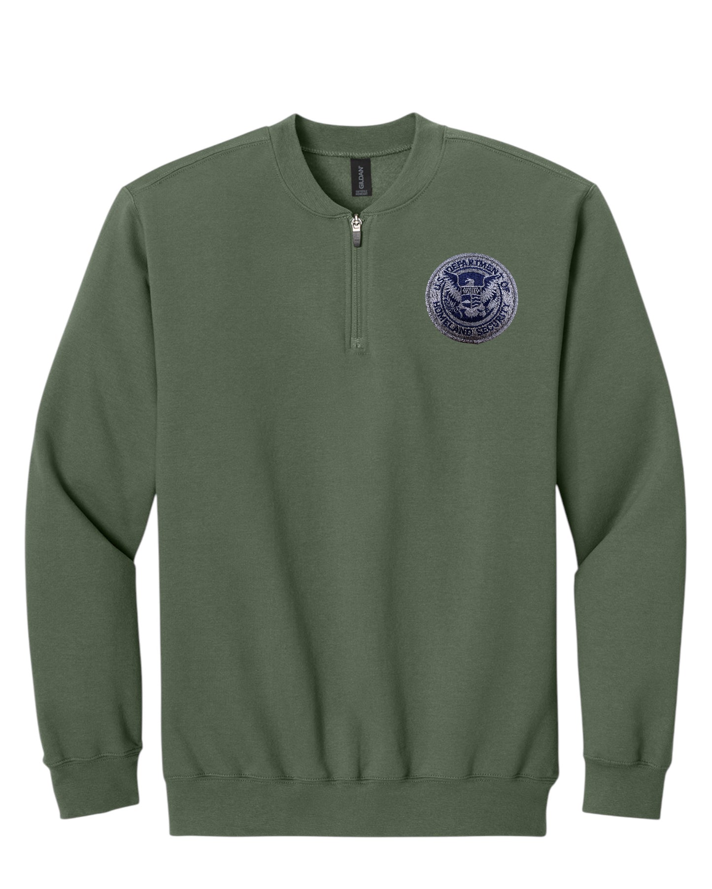DHS SEAL GILDEN SOFTSTYLE MIDWEIGHT FLEECE 1/4 ZIP: SF008