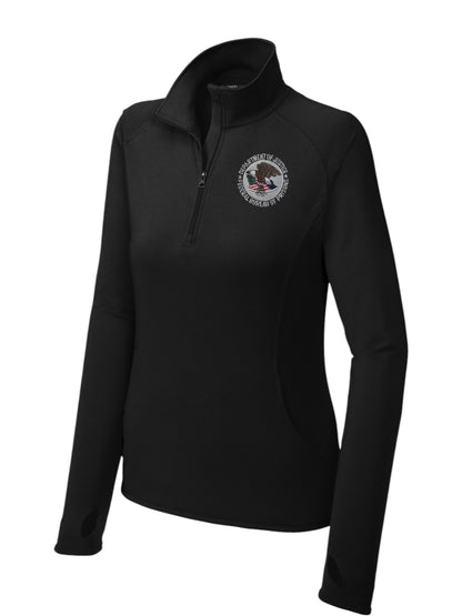 WOMEN'S BOP SPORT TEK 1/2 ZIP PULLOVER-LST850