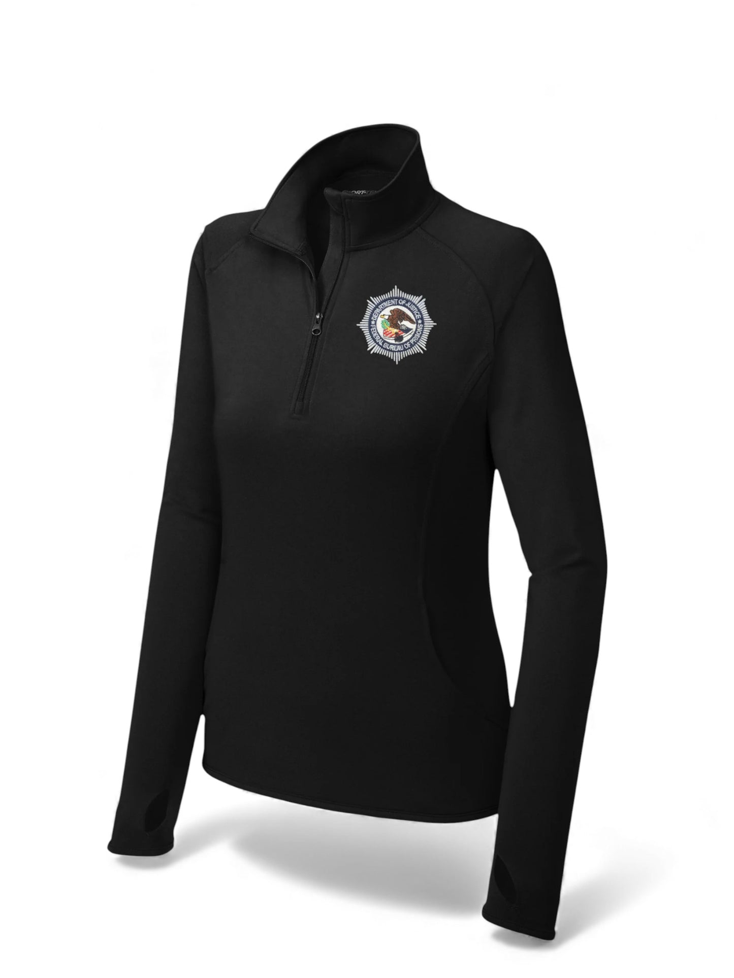 WOMEN'S BOP SPORT TEK 1/2 ZIP PULLOVER-LST850