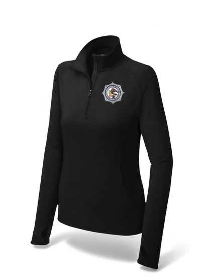 WOMEN'S BOP SPORT TEK 1/2 ZIP PULLOVER-LST850