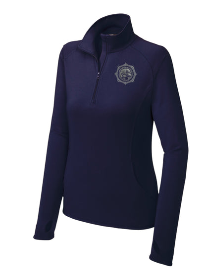 WOMEN'S BOP SPORT TEK 1/2 ZIP PULLOVER-LST850