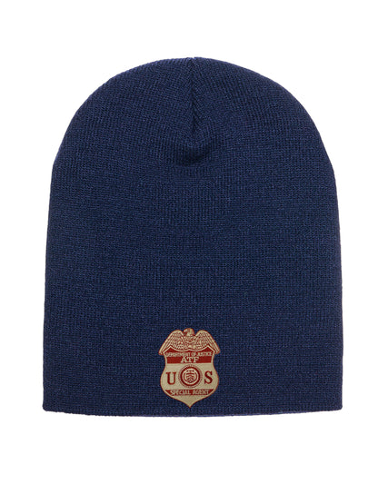 ATF SPECIAL AGENT BADGE SKULL KNIT BEANIE