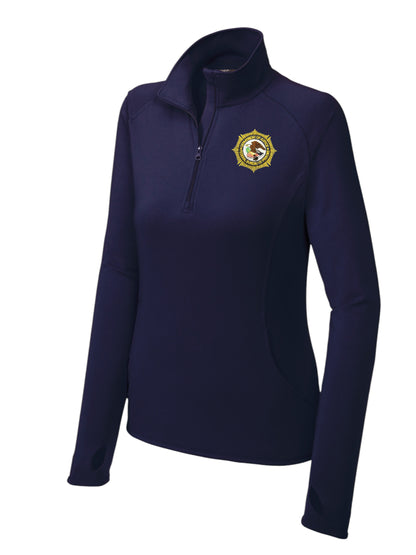 WOMEN'S BOP SPORT TEK 1/2 ZIP PULLOVER-LST850
