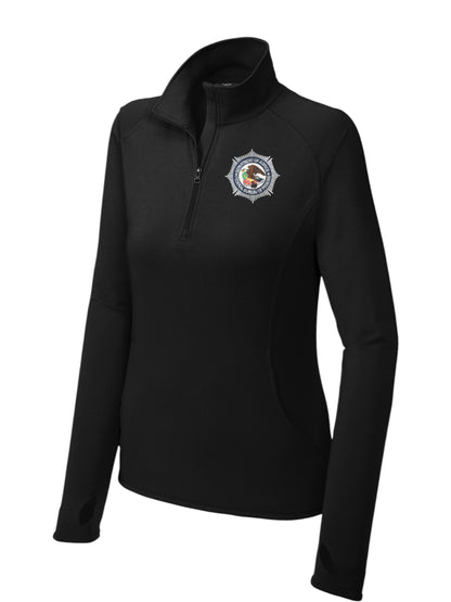 WOMEN'S BOP SPORT TEK 1/2 ZIP PULLOVER-LST850