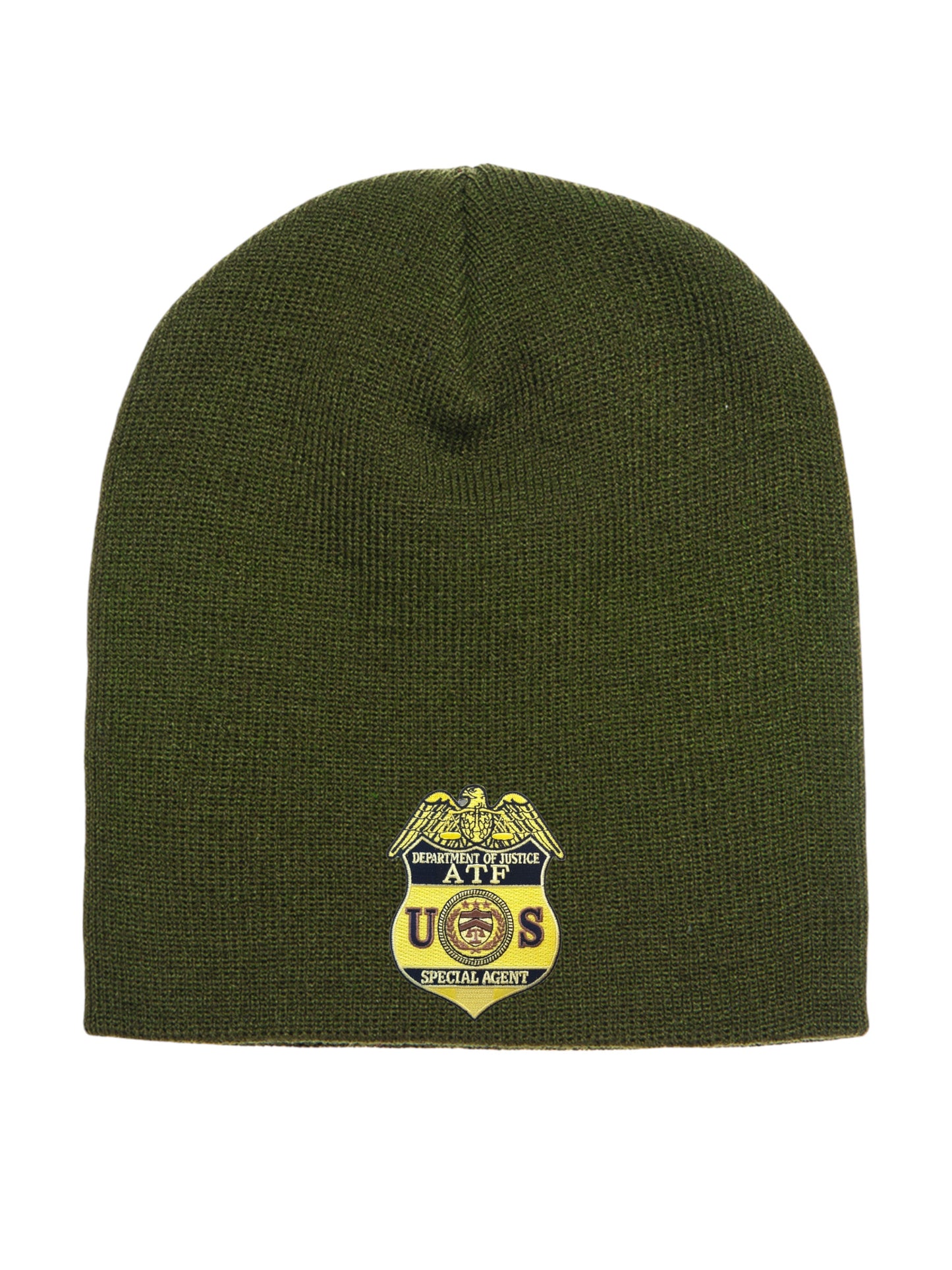 ATF SPECIAL AGENT BADGE SKULL KNIT BEANIE
