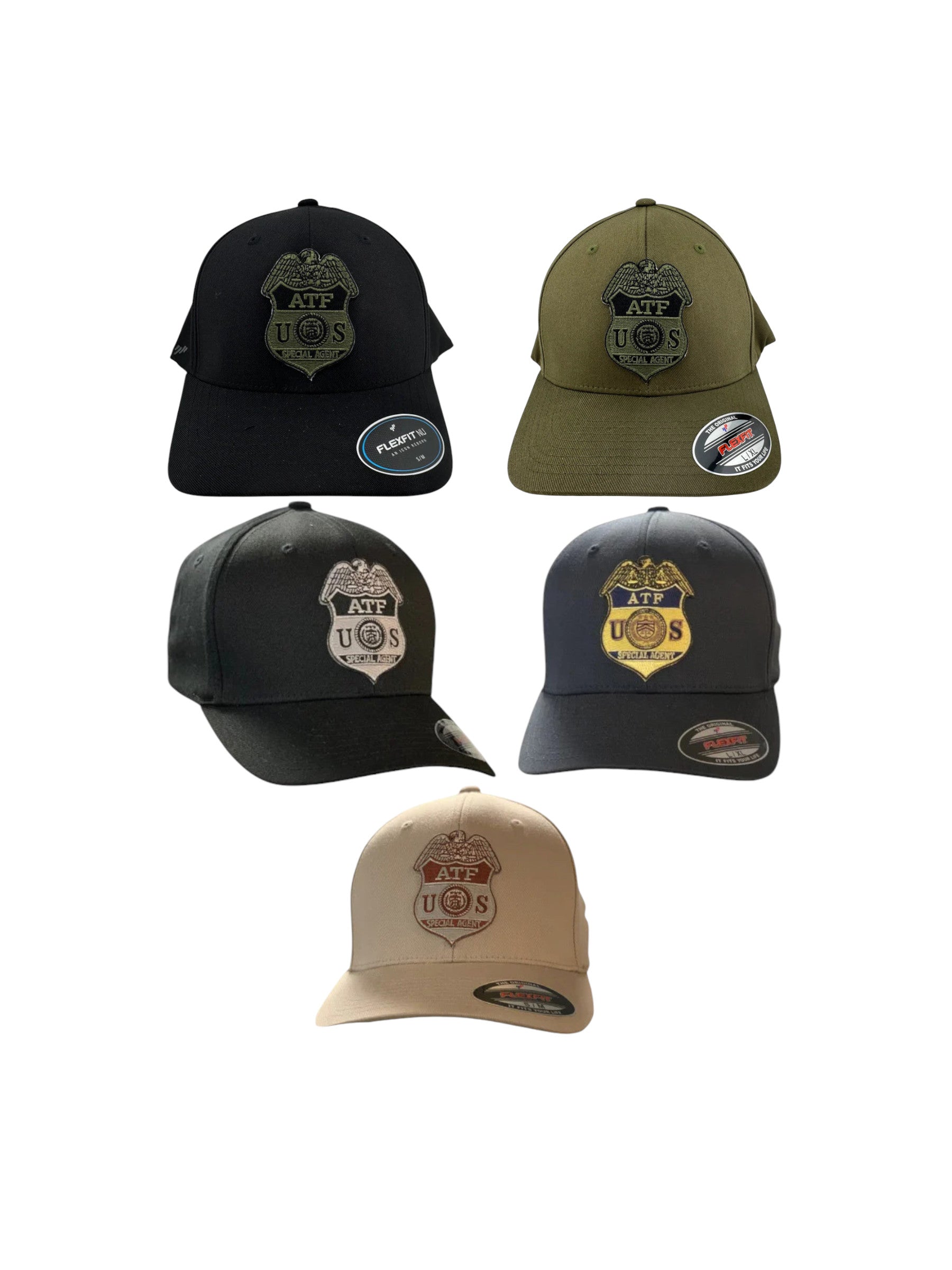 ATF SPECIAL AGENT BADGE FLEXFIT HAT – Sally's Cop Shop
