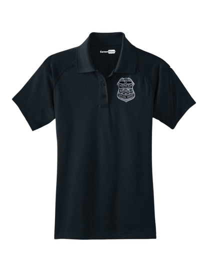 WOMEN'S IRS CI S/A BADGE POLO-CS411