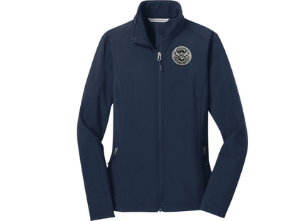 WOMEN'S SOFT SHELL JACKET DHS SEAL EMBROIDERED