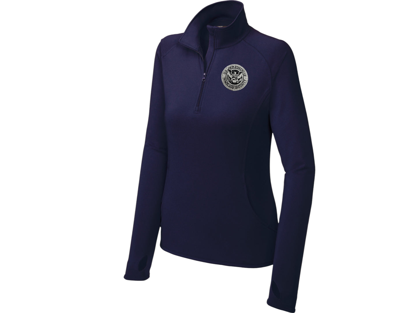 WOMEN'S DHS SPORT TEK SPORT WICK STRETCH 1/2 ZIP PULLOVER-LST850