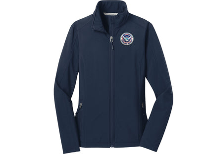 WOMEN'S SOFT SHELL JACKET DHS SEAL EMBROIDERED