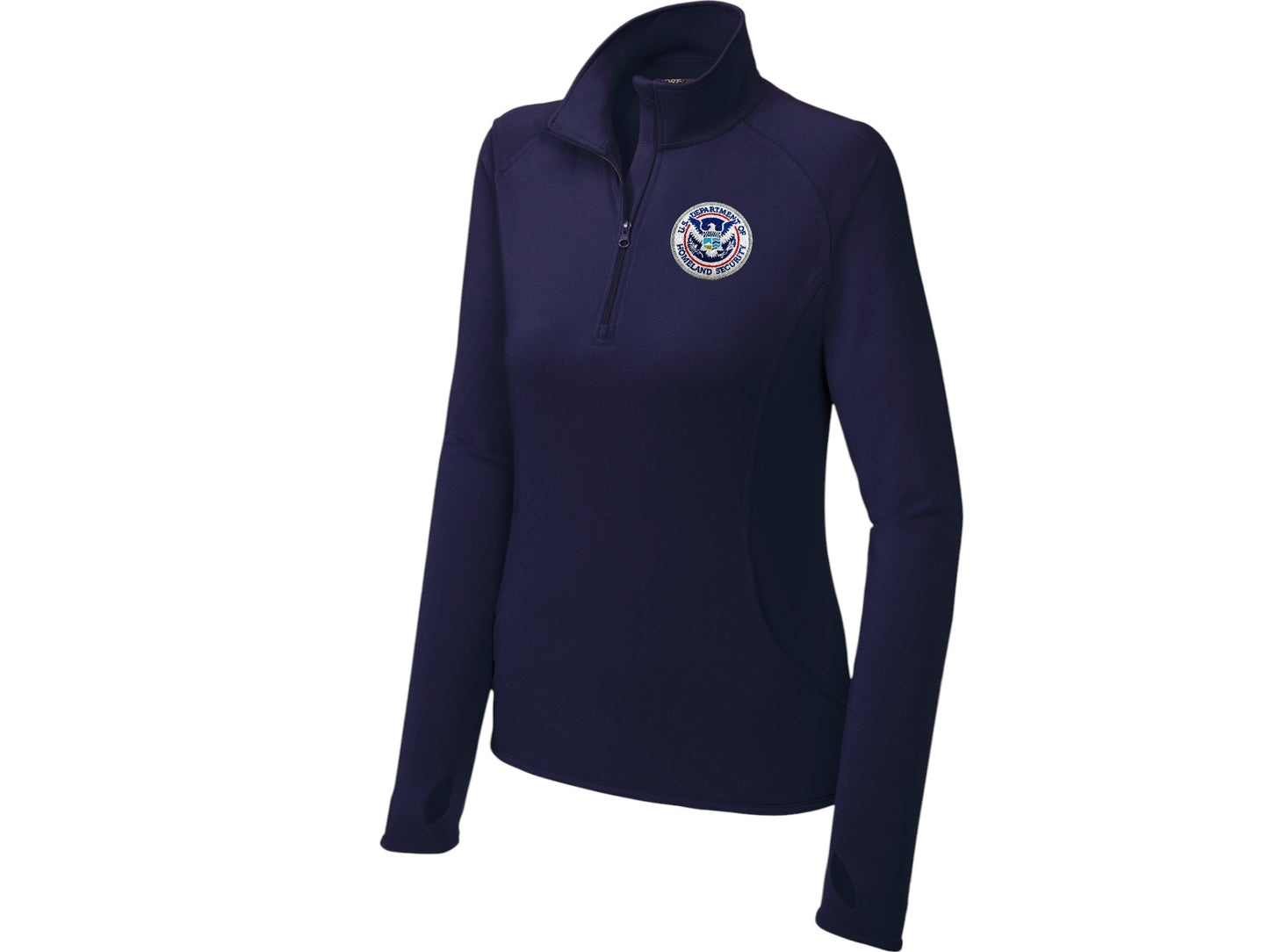 WOMEN'S DHS SPORT TEK SPORT WICK STRETCH 1/2 ZIP PULLOVER-LST850