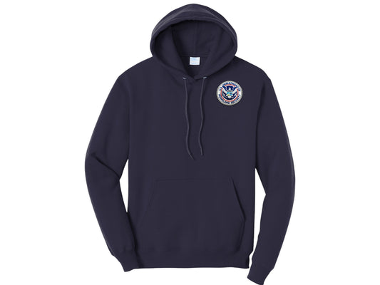 HOODED PULLOVER SWEATSHIRT DHS SEAL EMBROIDERED