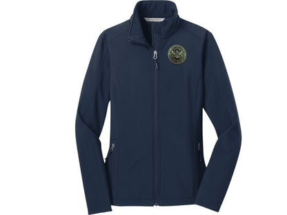 WOMEN'S SOFT SHELL JACKET DHS SEAL EMBROIDERED