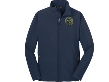MEN'S SOFT SHELL JACKET DHS SEAL EMBROIDERED