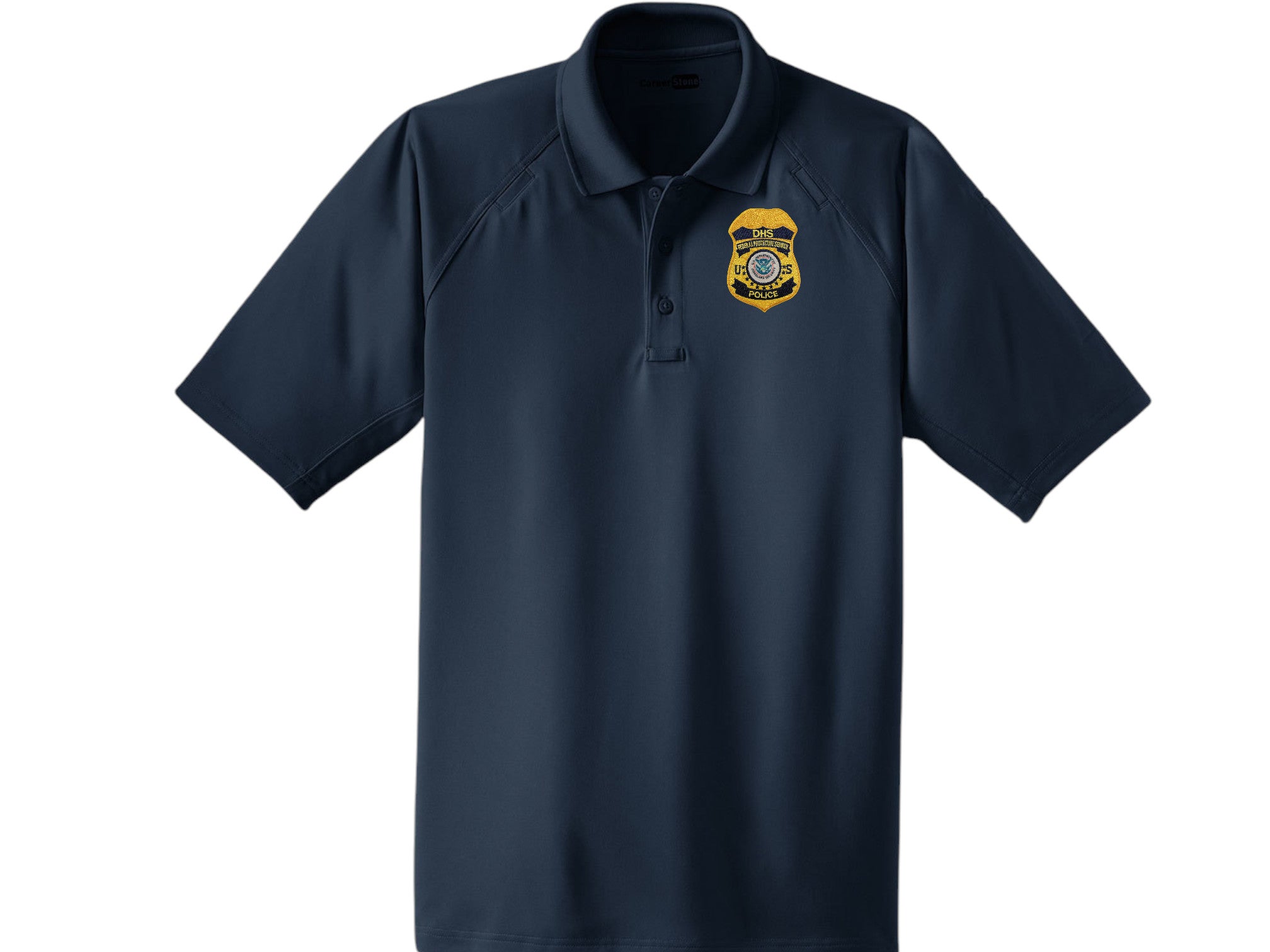 MEN'S DHS FPS BADGE POLO-CS410 – Sally's Cop Shop