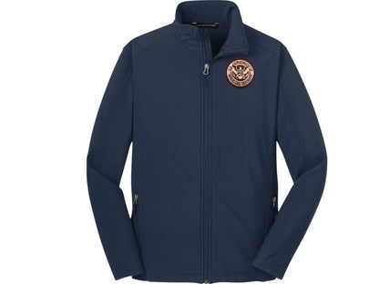 MEN'S SOFT SHELL JACKET DHS SEAL EMBROIDERED