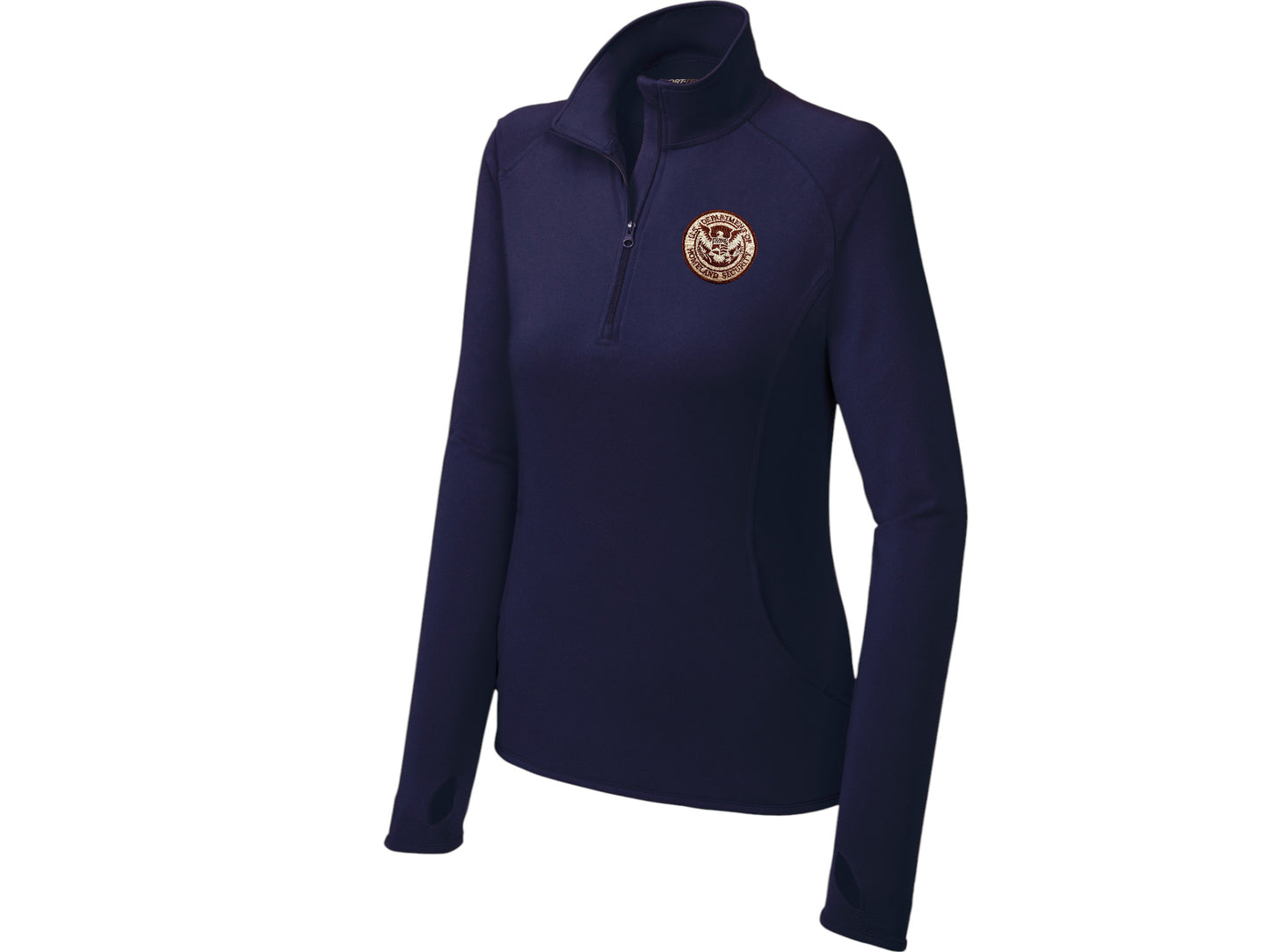 WOMEN'S DHS SPORT TEK SPORT WICK STRETCH 1/2 ZIP PULLOVER-LST850