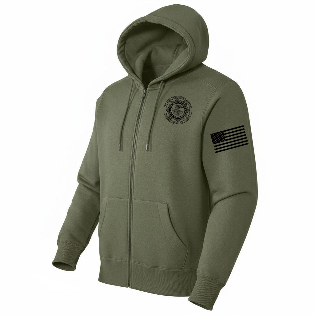 BOP FULL ZIP HOODED SWEATSHIRT-DT1103