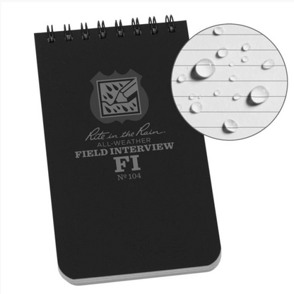 RITE IN THE RAIN FIELD INTERVIEW NOTEBOOK
