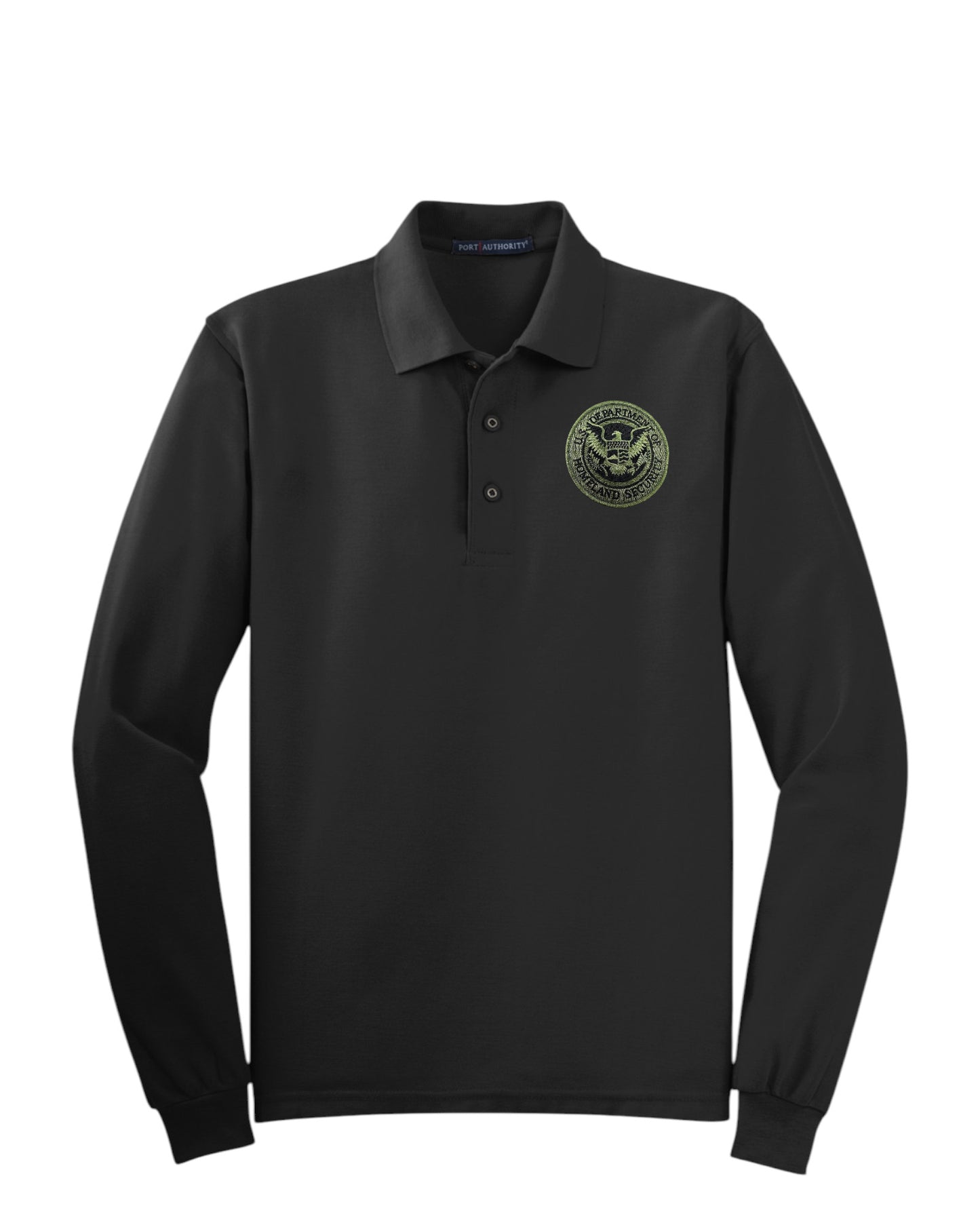 MEN'S LONG SLEEVE DHS SEAL PORT AUTHORITY POLO - K500LS