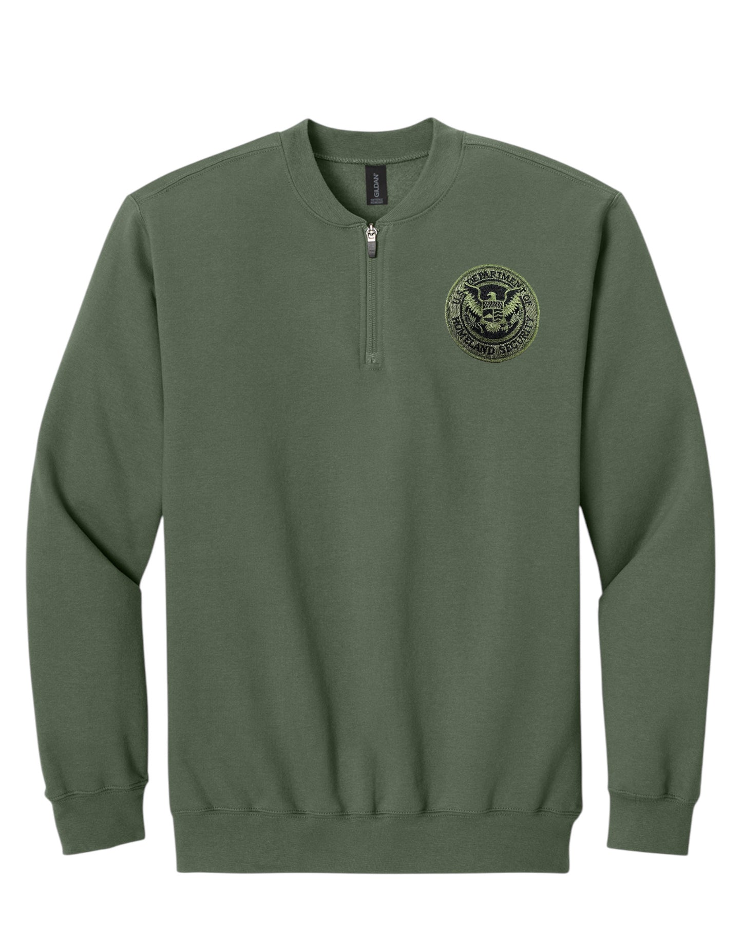 DHS SEAL GILDEN SOFTSTYLE MIDWEIGHT FLEECE 1/4 ZIP: SF008