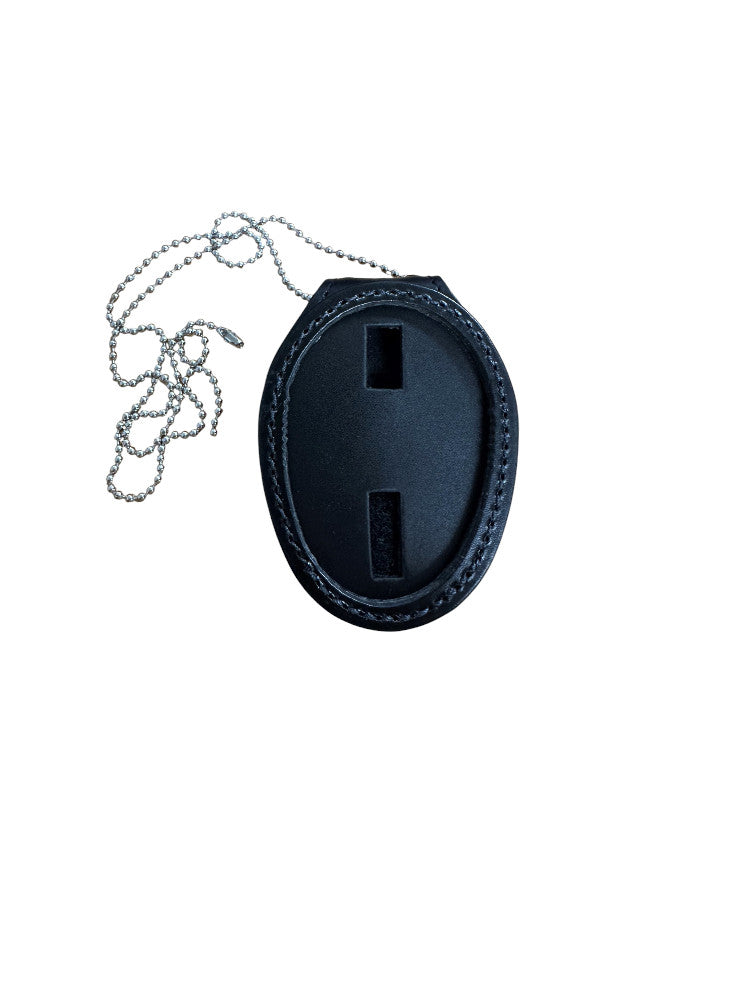 DBL OVAL BELT BADGE CLIP - BLACK