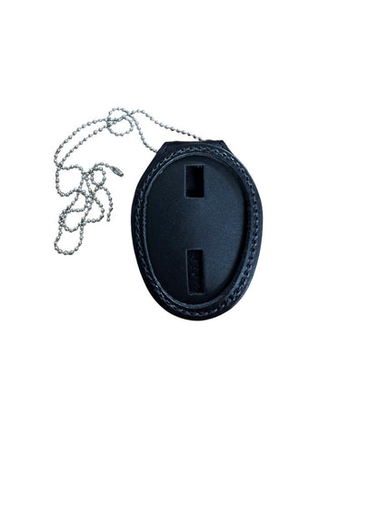DBL OVAL BELT BADGE CLIP - BLACK