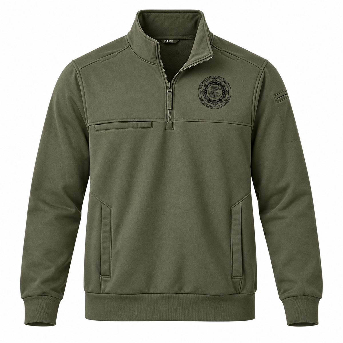 5.11 JOB SHIRT 1/4 ZIP 2.0 WITH W/ BLACK BOP BADGE