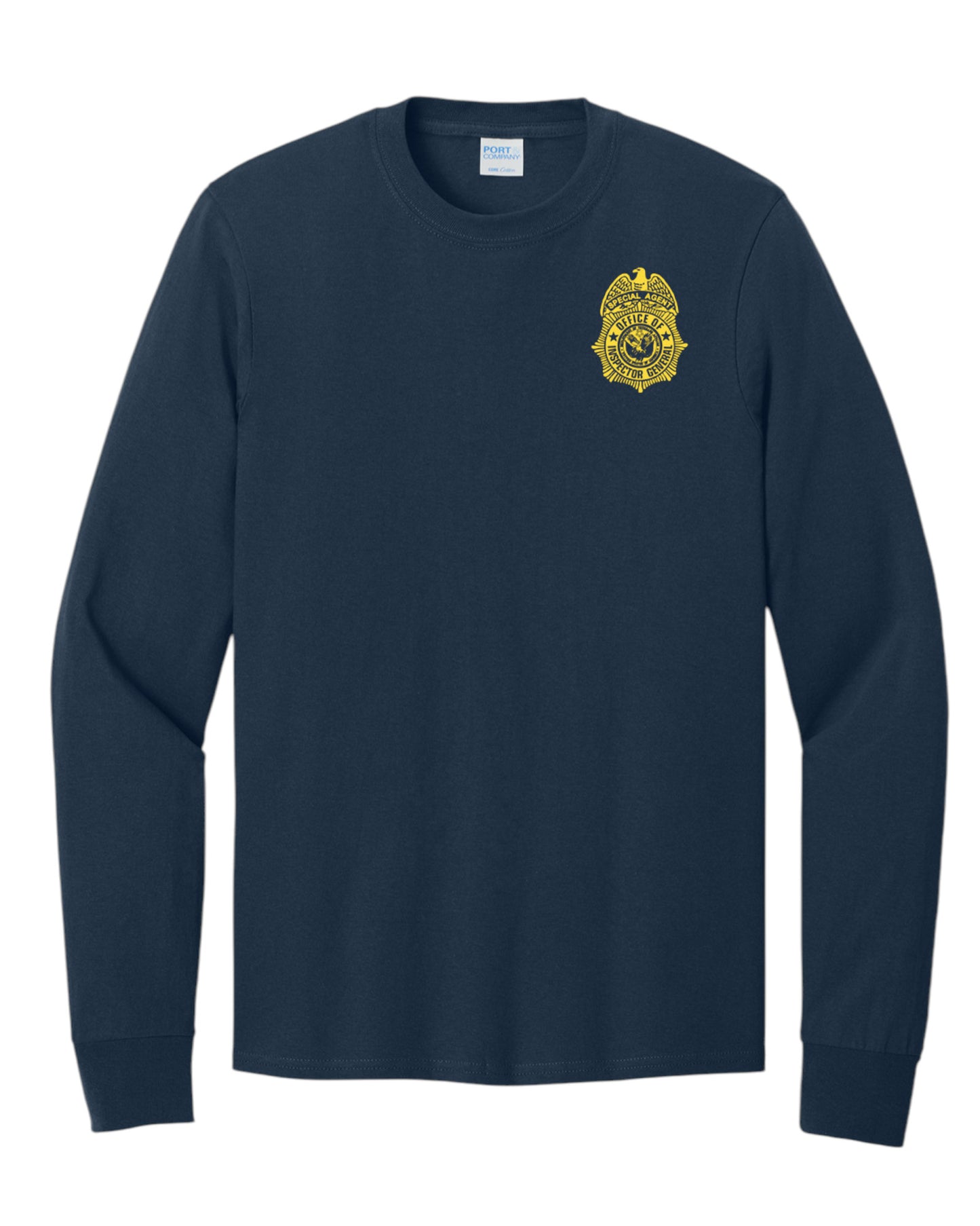 MEN'S VA OIG BADGE L/S CORE COTTON TEE-PC54LS