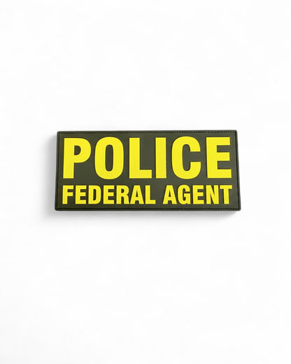 PVC POLICE FEDERAL AGENT 6X3 PATCH