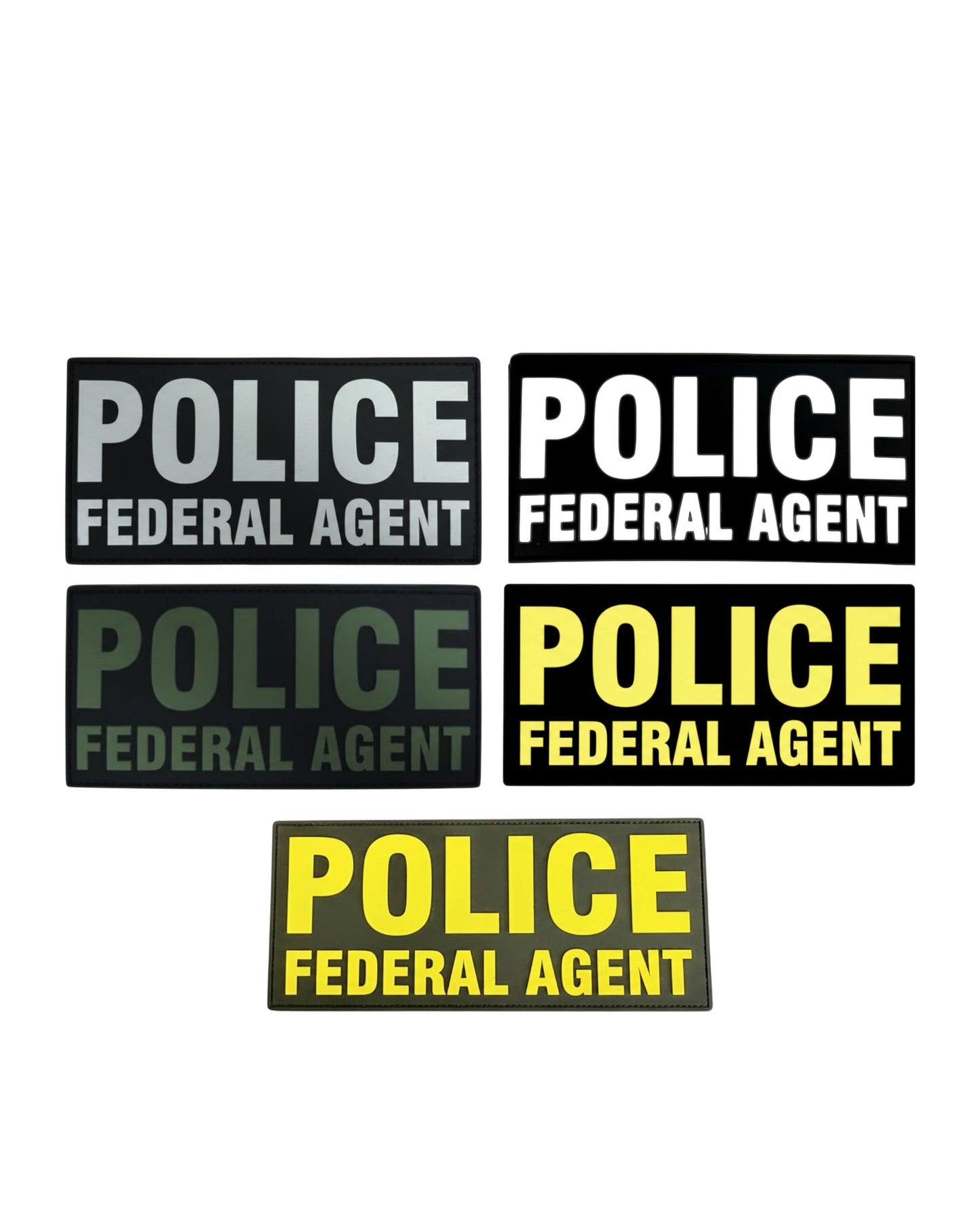 PVC POLICE FEDERAL AGENT 6X3 PATCH