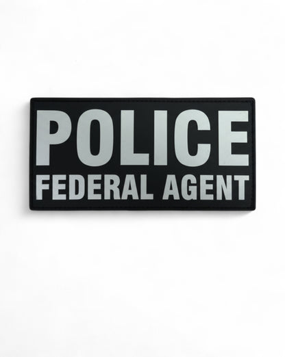 PVC POLICE FEDERAL AGENT 6X3 PATCH