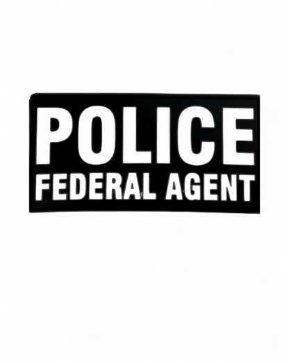 PVC POLICE FEDERAL AGENT 6X3 PATCH