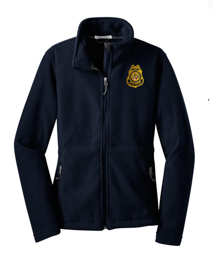 WOMEN'S BIA POLICE OFFICER BADGE FLEECE JACKET-L217