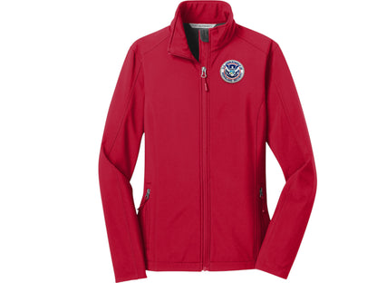 WOMEN'S SOFT SHELL JACKET DHS SEAL EMBROIDERED