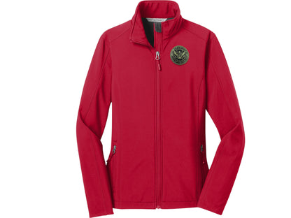 WOMEN'S SOFT SHELL JACKET DHS SEAL EMBROIDERED