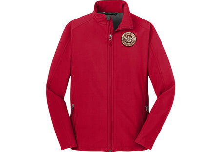 MEN'S SOFT SHELL JACKET DHS SEAL EMBROIDERED